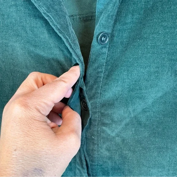 COS | Green Corduroy Shirt Dress - Picture 6 of 10